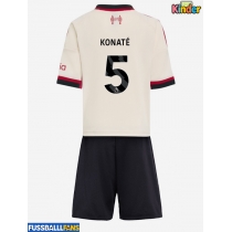 Liverpool Ibrahima Konate #5 Auswärts Trikotsatz Kinder 2025-26 Kurzarm (+ Kurze Hosen)